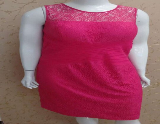 VESTIDO DE RENDA SEIKI 980297 - Rosa