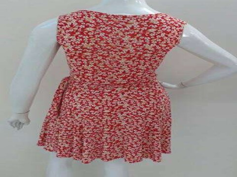 VESTIDO ESTAMPADO TANCINHA ANJRAK - Vermelho