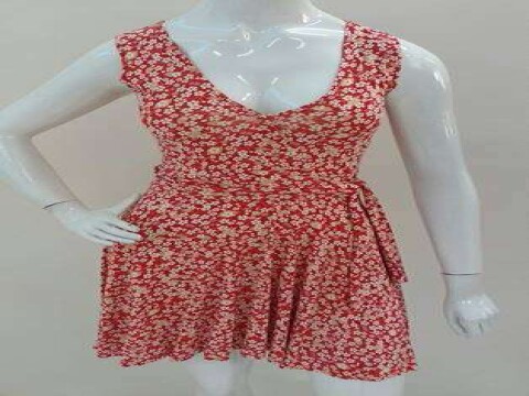 VESTIDO ESTAMPADO TANCINHA ANJRAK - Vermelho