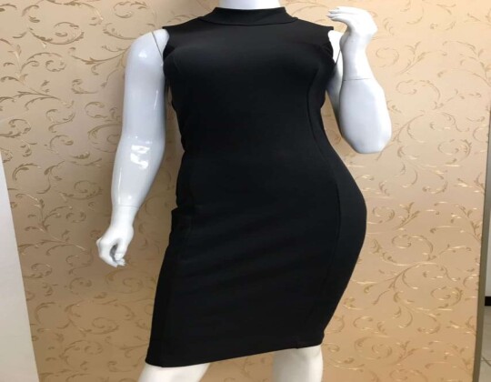 VESTIDO MIDI PRÉ ESTREIA PI6V38 - Preto